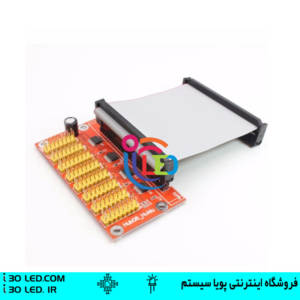 هاب HUB08-8CH قطعه ای است که دیتا را از کنترلر از خروجی 50 پین به دیتا استاندارد HUB08 تبدیل می کند. هاب HUB08-8CH دارای 8 خروجی است که می تواند دیتا را به ماژول مربوطه انتقال دهد.