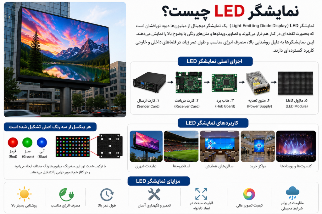 نمایشگر LED چیست؟